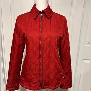 Burberry Bomber Jacket in Red size S